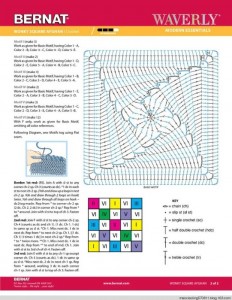 Wonky Square Crochet Pattern 2