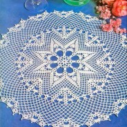 Crochet Tablecloth Pattern - Large Lace Dolly ⋆ Crochet Kingdom