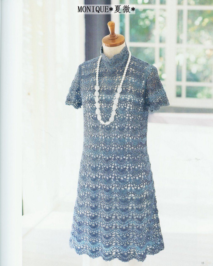 Delicate Fan Mod Crochet Dress