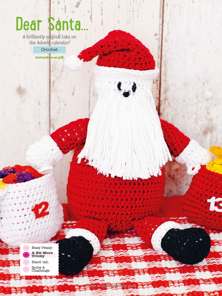 Santa Claus and Advent Calender Crochet Pattern