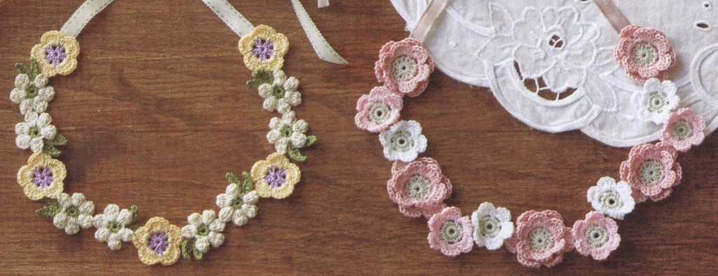 Flower Crochet Necklace