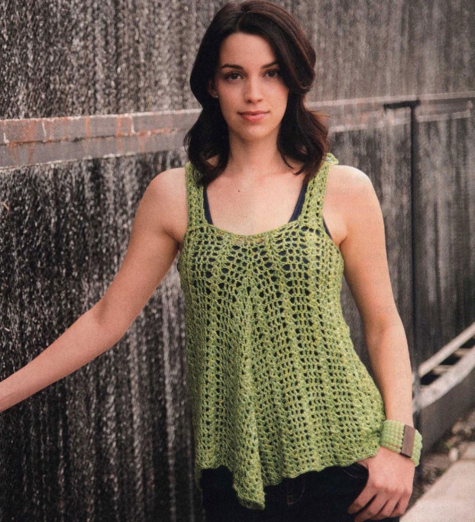 A-line shaped crochet top