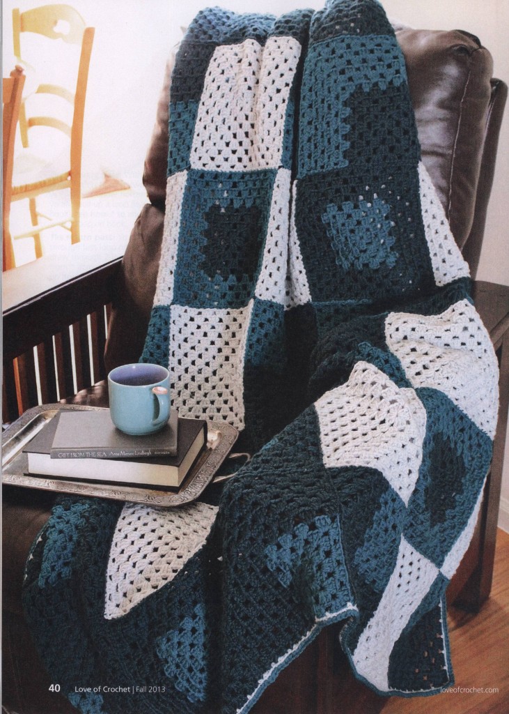 Mod squares crochet blanket pattern