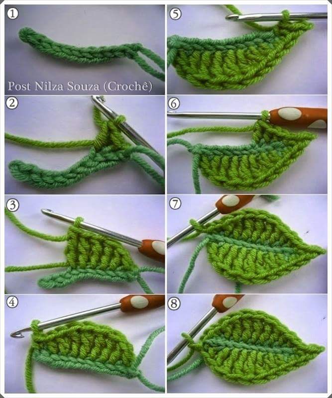 How To Crochet Beautiful Leaf We Love Crochet Easy Crochet Patterns ...