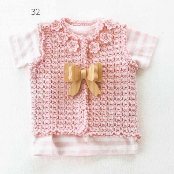 Cute girls and boys crochet button up vest ⋆ Crochet Kingdom