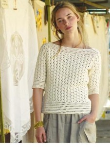 Lovely crochet top three quarter sleeve ⋆ Crochet Kingdom