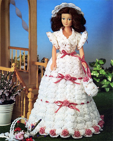 Garden Party Dress for Barbie Free Crochet Pattern ⋆ Crochet Kingdom
