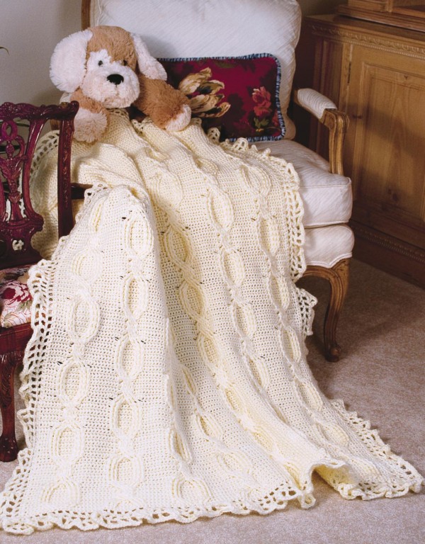 Cabled Baby Crochet Afghan Pattern Crochet Kingdom