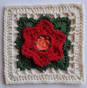 Blomst Crochet Square ⋆ Crochet Kingdom