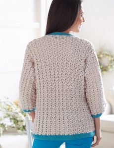 Cluster Stitch Cardigan Free Crochet ⋆ Crochet Kingdom