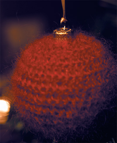 Christmas Crochet Bauble Cover