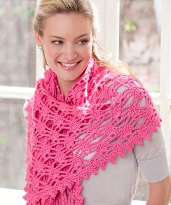 Simply Alluring Shawl Free Crochet Pattern ⋆ Crochet Kingdom