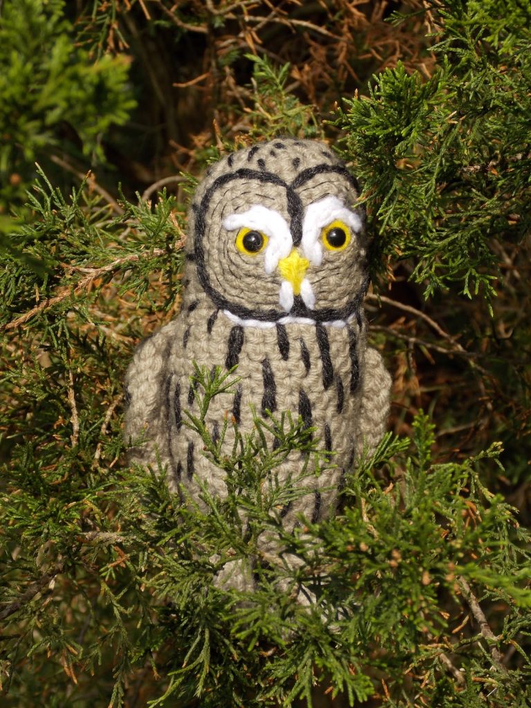 Twilight the Great Grey Owl Free Crochet Pattern