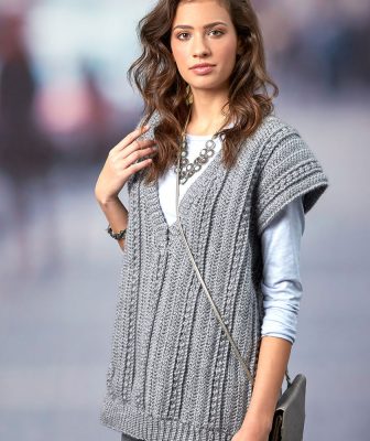 Deep Vee Vest Free Crochet Pattern ⋆ Crochet Kingdom