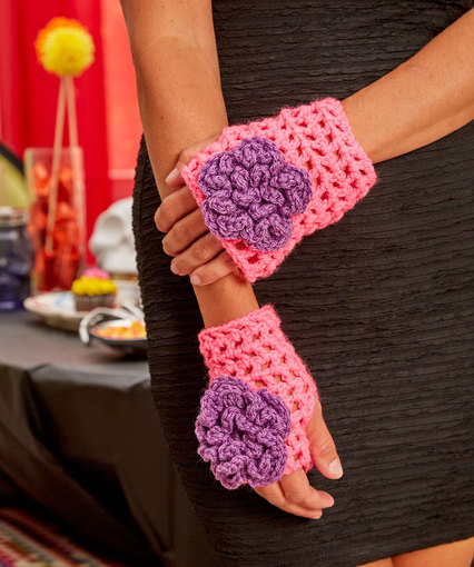 easy crochet wristers