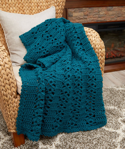 Charming Crochet Throw Free Crochet Pattern