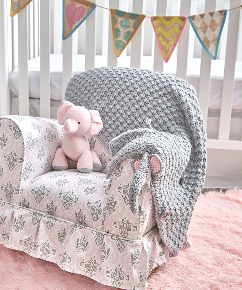 Elephant Baby Blanket Free Crochet Pattern Crochet Kingdom