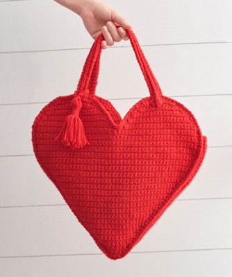 Heart Tote Bag Free Crochet Pattern ⋆ Crochet Kingdom