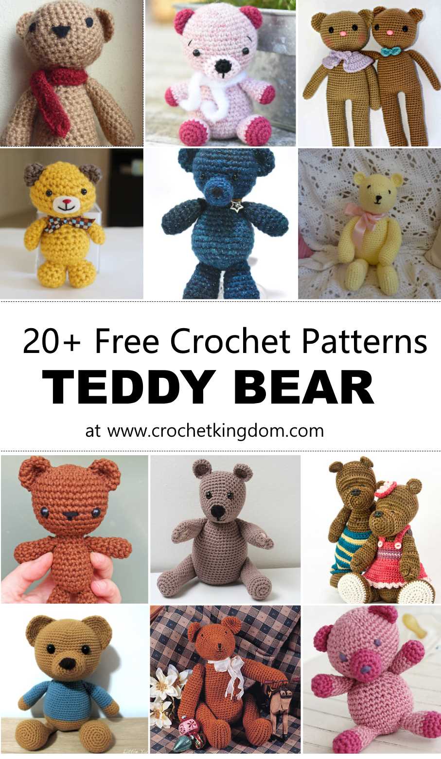 teddy-bear-crochet-pattern-pdf-printable-tutorial-amigurumi-handmade