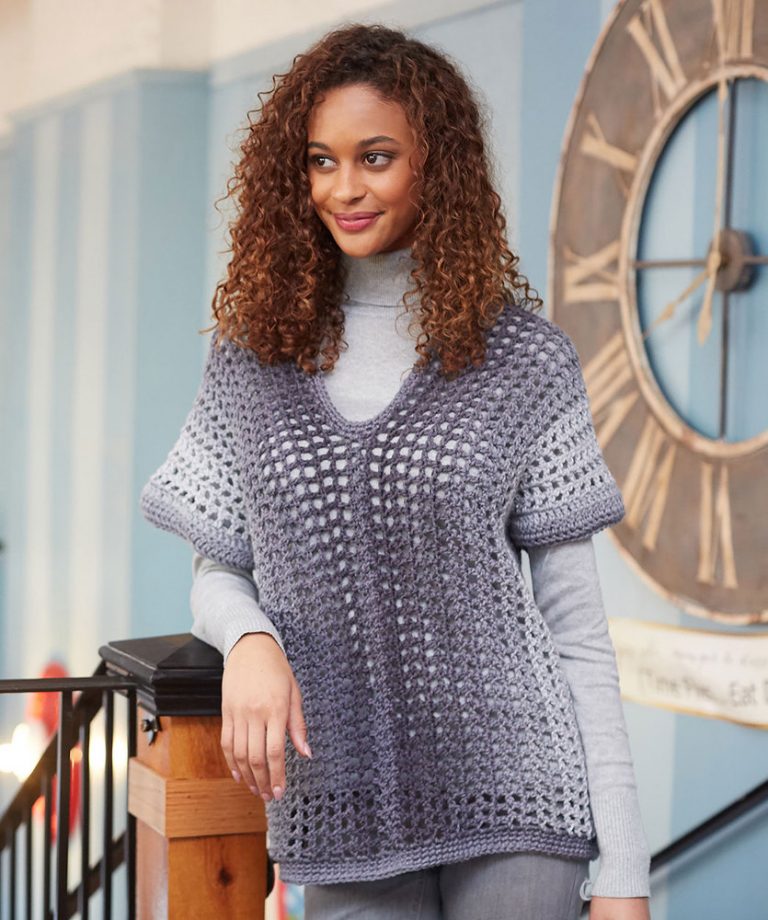 Two-Rectangle Sweater Free Crochet Pattern ⋆ Crochet Kingdom