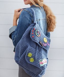 Patch Backpack Free Crochet Pattern ⋆ Crochet Kingdom