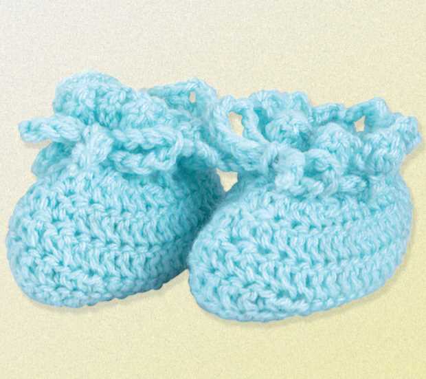 free crochet booties baby pattern