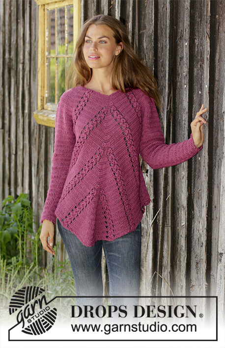 Lace Round Yoke Crochet Sweater Pattern ⋆ Crochet Kingdom