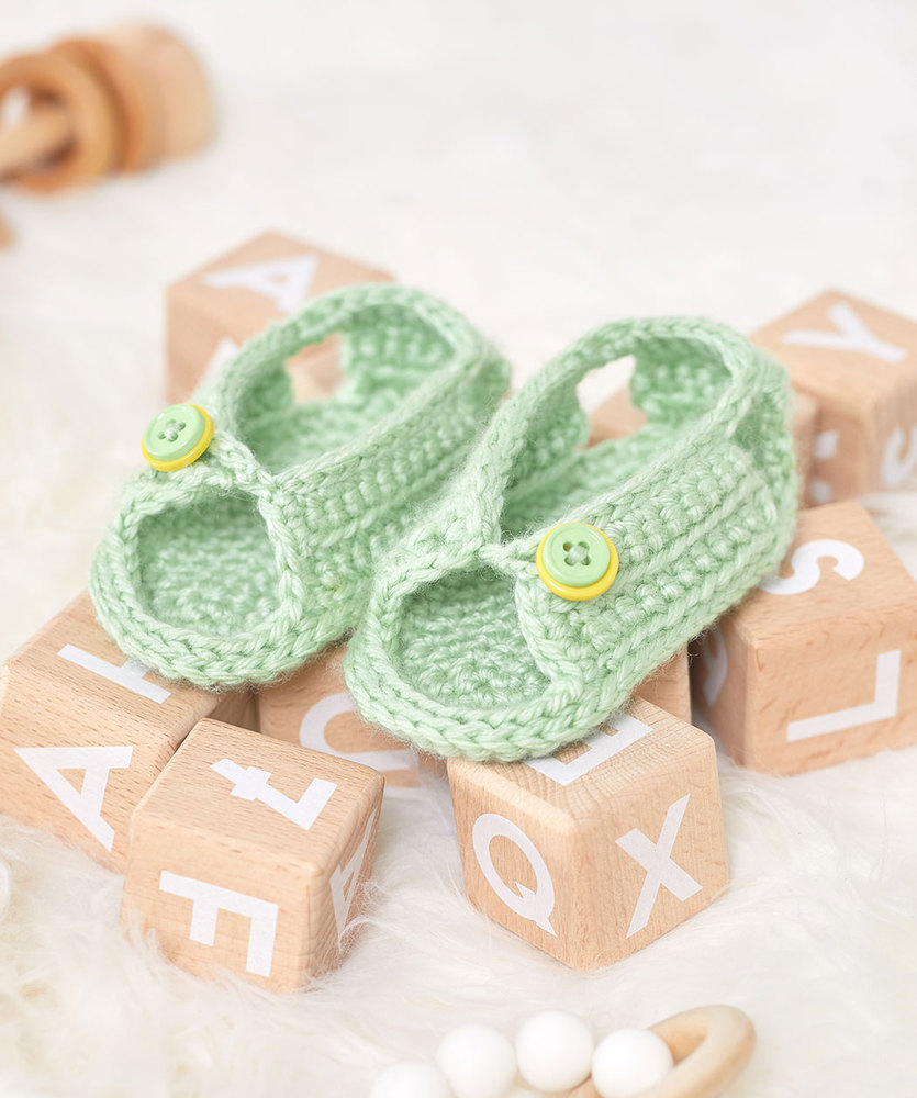 crochet baby flip flops free pattern