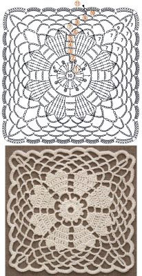 Lace Crochet Square Diagrams ⋆ Crochet Kingdom