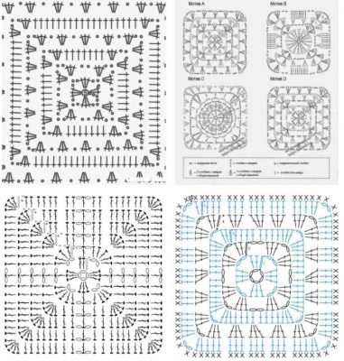 Crochet Granny Square Diagram Variations ⋆ Crochet Kingdom