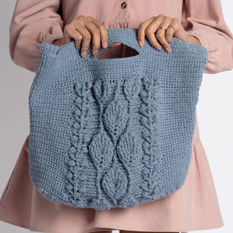 Free Crochet Pattern for a Climbing Leaves Tote Bag ⋆ Crochet Kingdom