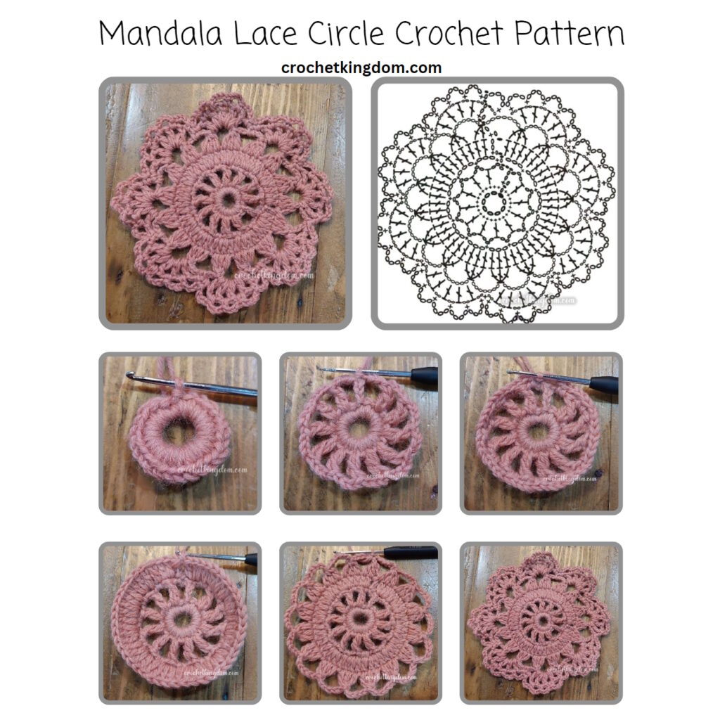 Mandala Lace Circle Crochet Pattern