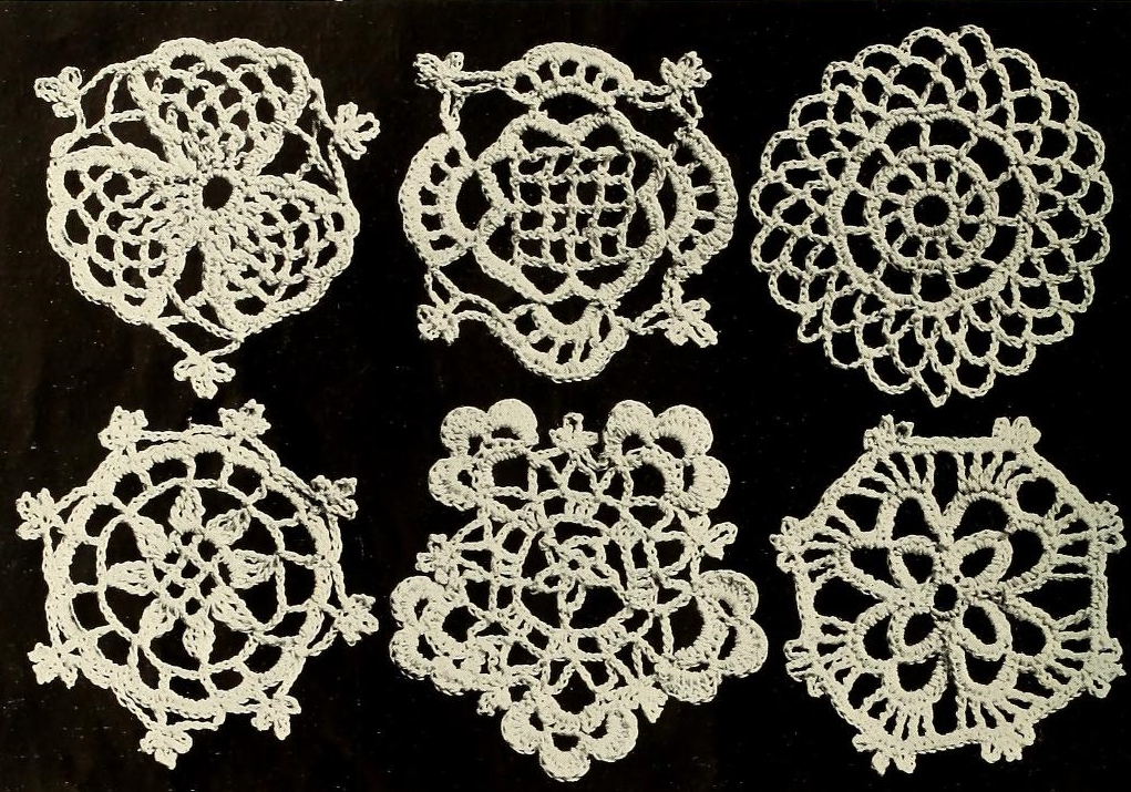 6 Free Vintage Lace Crochet Coaster Patterns