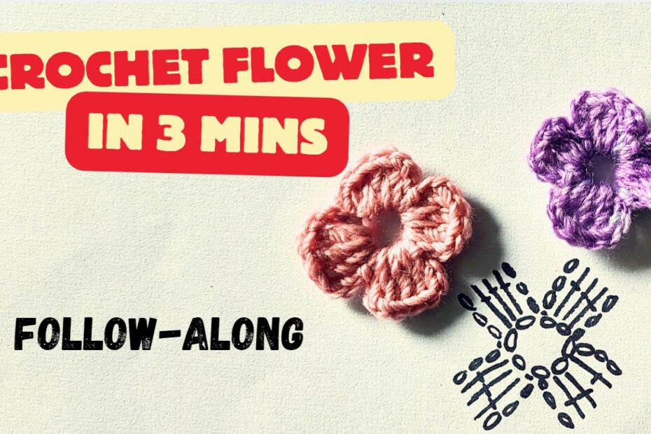 Crochet a Flower in 3 Minutes