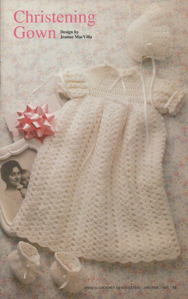 Free crochet pattern for a Christening Gown