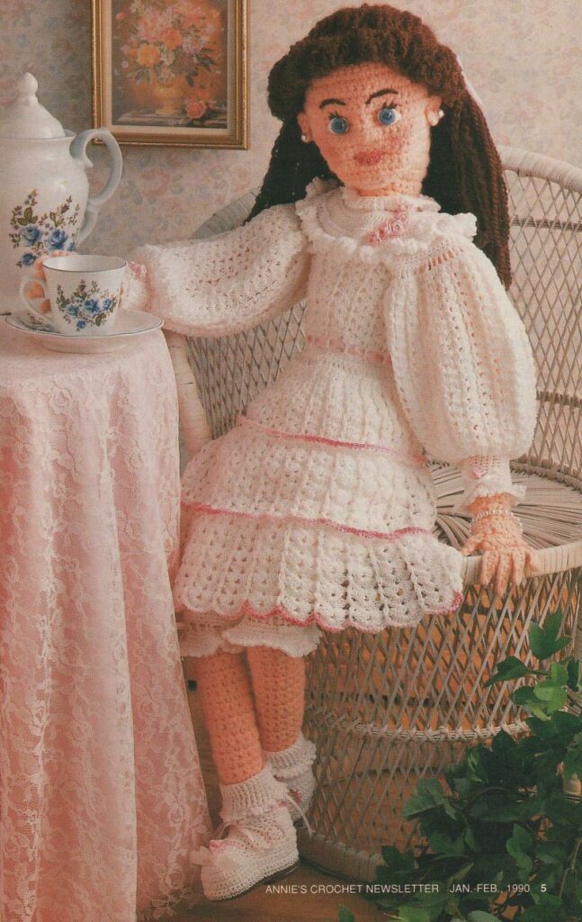 Free Crochet Pattern for a Victorian Doll