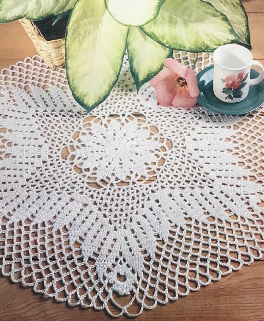 Aster Star Shaped Doily Crochet Pattern