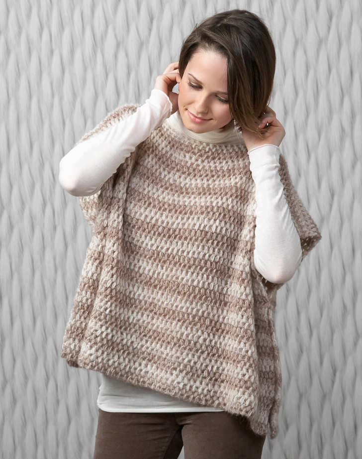 Easy Modern Crochet Poncho Pattern