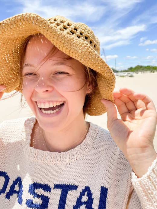 Free Crochet Pattern for a Coastal Sun Hat