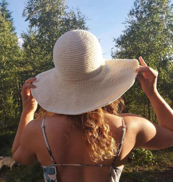 Free Crochet Pattern for a Wide Brim Sun Hat